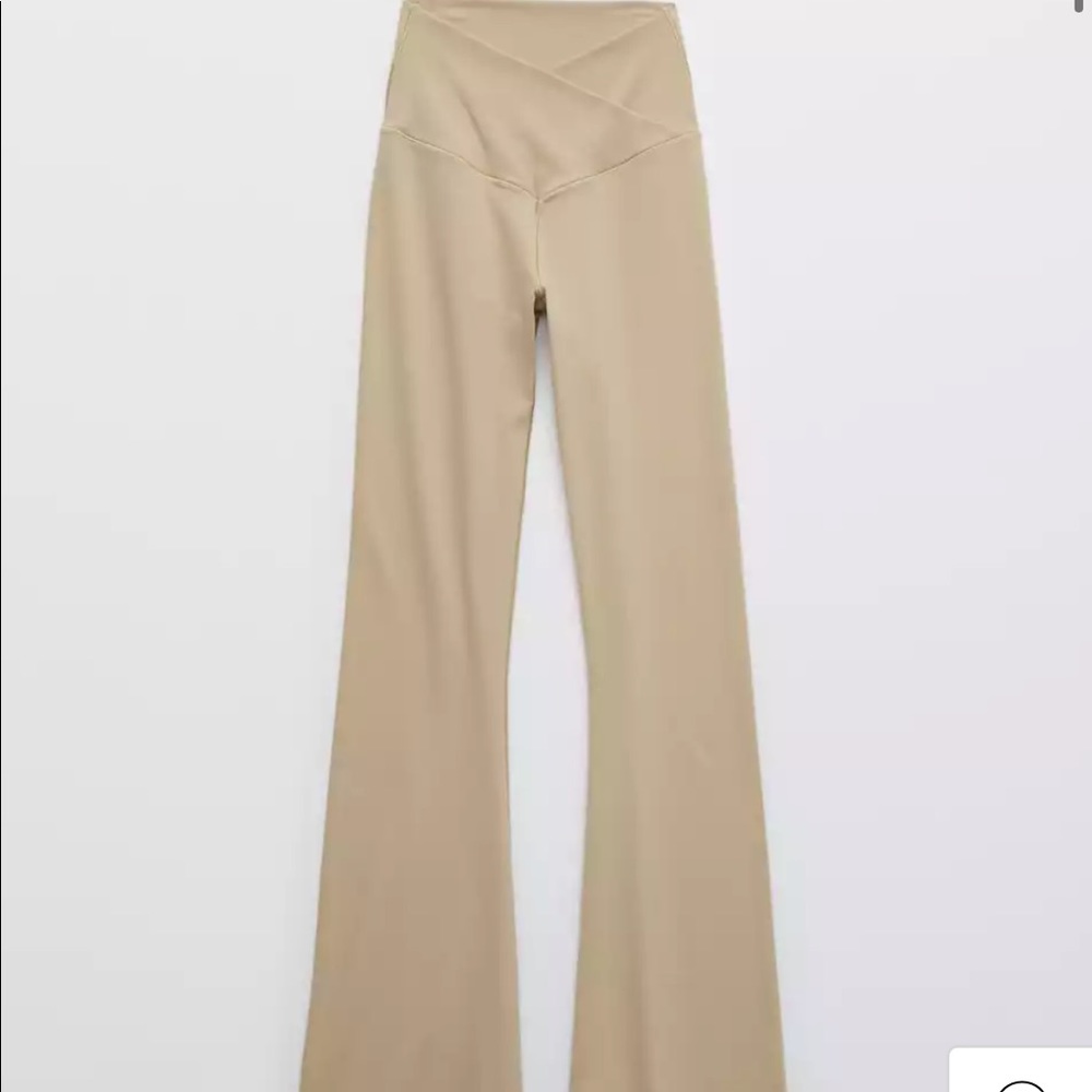 Aerie crossover flare pants